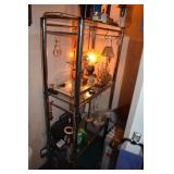 TWO TIER FOUR SHELF UNIT CHROME