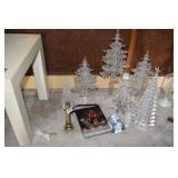 PLASTIC CHRISTMAS TREE AND DECORATIONS