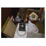 WICKER BASKET, CANDLE HOLDER, WATER JUG ETC.