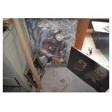 OWL PICTURE, CHRISTMAS SCENE, FLORAL PICTURE