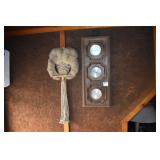 MACRAME OWL AND BAROMETER