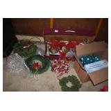 CHRISTMAS DECORATIONS, WREATHS AND MORE