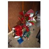 CHRISTMAS DECORATIONS, LARGE FLOWERS, POINSETTIAS