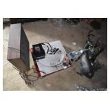 PLASTIC DEER, DISH, ETC.