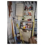 CLEANING SUPPLIES, CLOROX, CABINET WITH CONTENTS