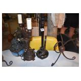 TWO LAMPS NO SHADES WITH