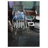 METAL HIGH TOP CHAIR AND STAND