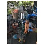 METAL OUTDOOR SHELF GREEN