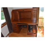 EXECUTIVE ROLL TOP DESK IMPRESSIVE & UNUSUAL