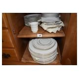 CLASSIC GOLD CHINA, SERVICE FOR 12, MICROWAVE