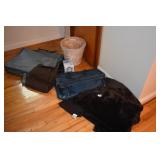 BLANKET, LUGGAGE, ENTERTAINMENT STAND, ETC.