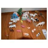 TREES, JAPAN CARDBOARD HOUSES, 6 METAL MINI