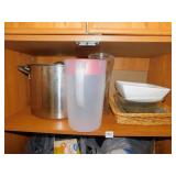 CANNING POT, WOVEN BASKET, ETC.