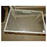 GLASS TOP TABLE METAL BASE TIMES 2