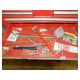 MISC. TOOLS, CONTENTS OF DRAWERS PICTURED,