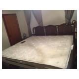 KING BED WITH SIMMONS MATTRESS CLEAN