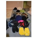 WATER SHOES, SNORKELING GLASSES, HATS, GLOVES