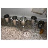 J- L STEEL PEWTER MUGS MARCHING SOCIETY CAPE COD,