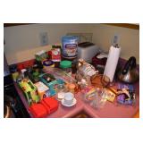 SPICES, TOASTER, MIXER, TEA KETTLE