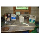 PAINT THINNER, FUNNEL, AIR COMPRESSOR