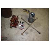 JACK, OIL CAN, TIRE IRON, ETC.