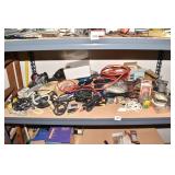 VINTAGE ROTARY PHONE, CABLES, IN WALL TIMER, ETC.