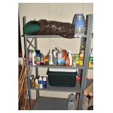 CAMPING MAT, COOLER, CHEMICALS