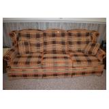 COUNTRY PLAID SOFA 92" LONG; HICKORY FURNITURE