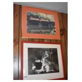 TRAIN AND STEEL WORKING PRINT