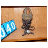 IRON BASE HEAVY LAMP 13" HIGH DOME SHADE REQUIRES