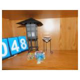 LANTERN 12" H, DIAMOND SHAPED PAPER WEIGHTS