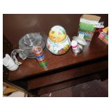 TIN CHEF, STACK HOLDER, GLASS COFFEE POT