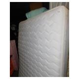 QUEEN BOX SPRING AND MATTRESS; MATTRESS IS VERY