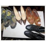 6 1/2 IVANKA TRUMP HEELS; 8M VASQUE HIKING SHOES;