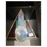 14" X 11" WALL CATCHER-STAINED GLASS PANEL