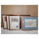 THREE MATCHED FRAMES 10" X 13", 14" X 16" FRAME