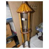 CANDLE STAND REMOVABLE TOP GLASS CENTER 27" 