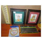 PRINTS, NEW THERMOMETER, NEW MAIL SLOT, ETC.