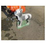 HEAVY FRENCH BULLDOG HAS A FEW CRACKS AS SHOWN