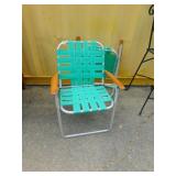 TWO FOLDING LAWN CHAIRS
