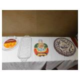 WALL HANGER MADE IN ITALY; SWAN SERVING TRAY;