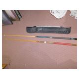 WILLIE MOSCONI POOL CUE; POOL CUE; CASE TO CARRY