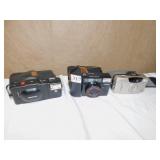 CANON SURE SHOT; OLYPMUS ELECTRONIC FLASH A11;