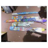 ASSORTED KITES; JET FIGHET 3-D KITE; THRASHER
