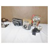 BROWNIE STARFLASH CAMERA; KODAK INSTAMATIC 314;