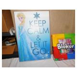 LIGHT UP PRINCESS, BLOKUS GAME, DISNEY SIGN