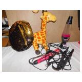 GROUP STUFFED ANIMALS AND DISNEY LAMP