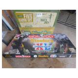 MONOPOLY AND 5 GAME SET