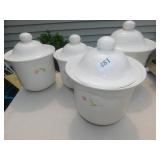 SET OF 4 CANISTERS PFALTZGRAFF
