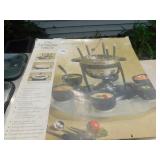 3 IN 1 LAZY SUSAN  FONDUE SET NEW IN BOX